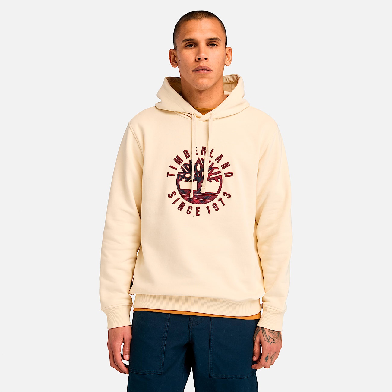 Men's Timberland® Heritage Plaid Logo Hoodie - 2