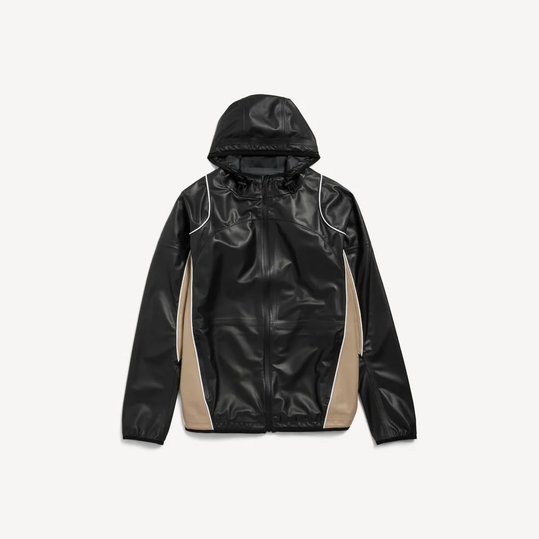 Women's Techwear Windbreaker in Beige/black/white - 1