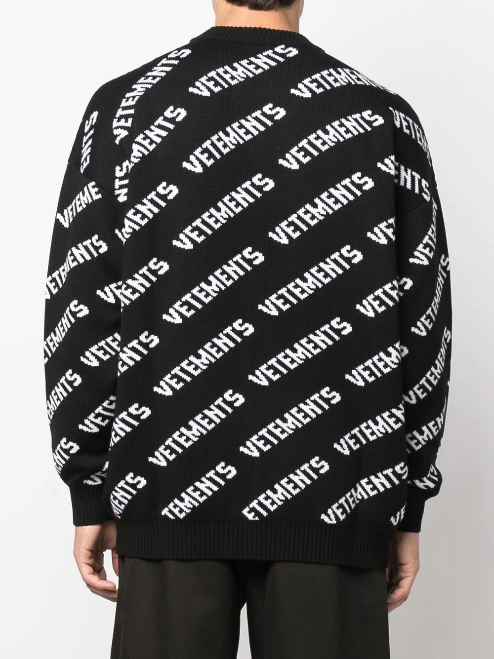 logo-print crew neck jumper - 5