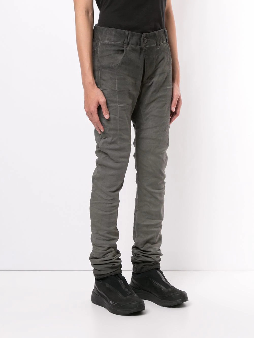 washed skinny-fit trousers - 3