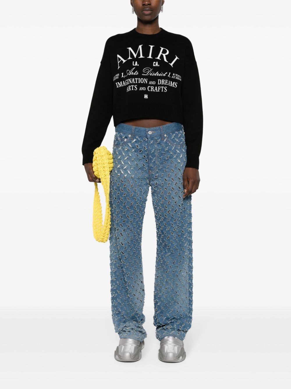 logo-embroidered cotton jumper - 2