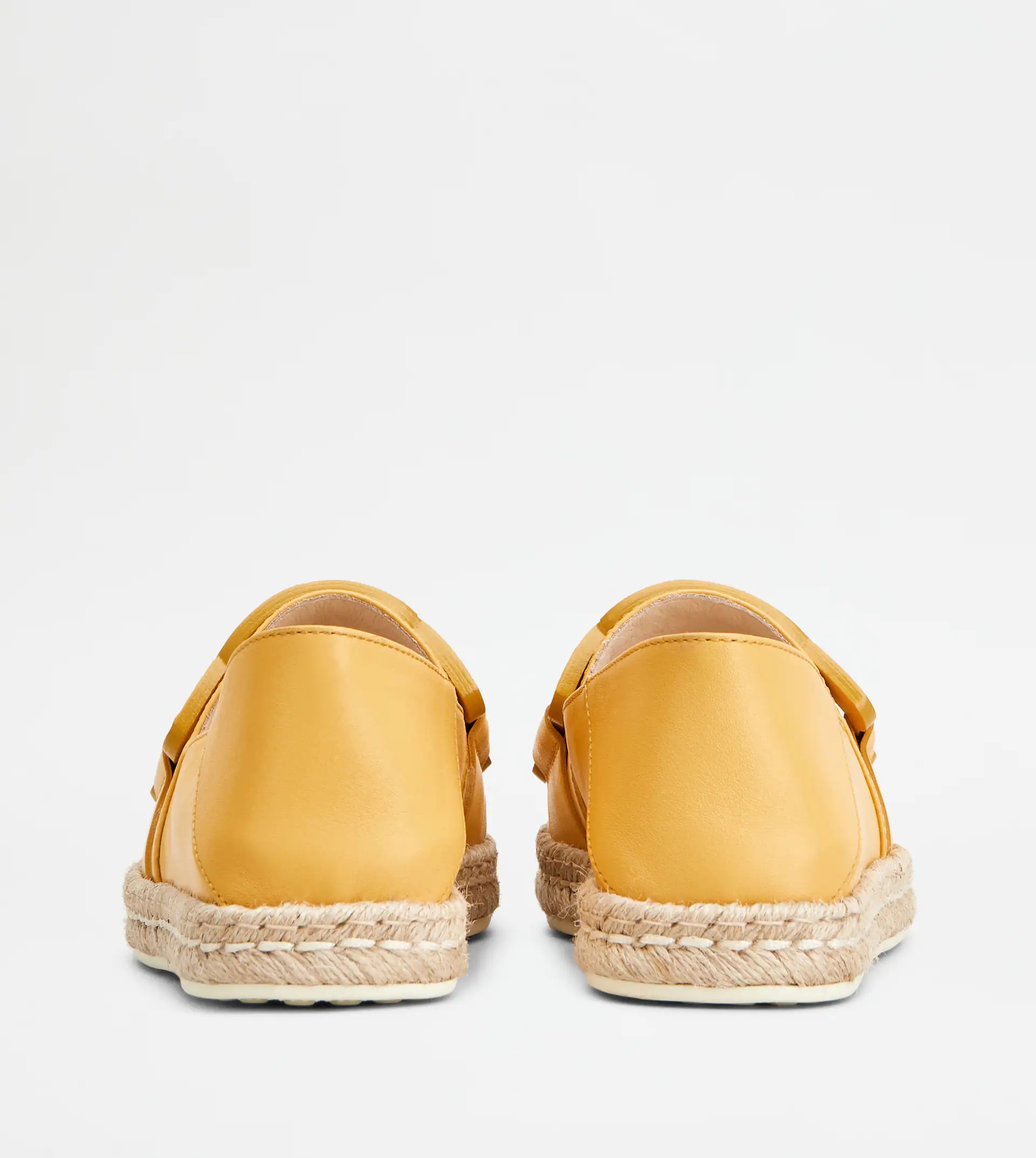 SLIP-ONS IN LEATHER - YELLOW - 2