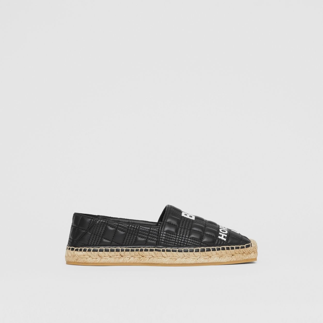 Horseferry Print Quilted Leather Espadrilles - 1