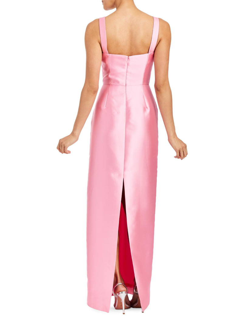 Women's Eve Embellished Convertible-Cape Column Gown - Primrose Pink 7