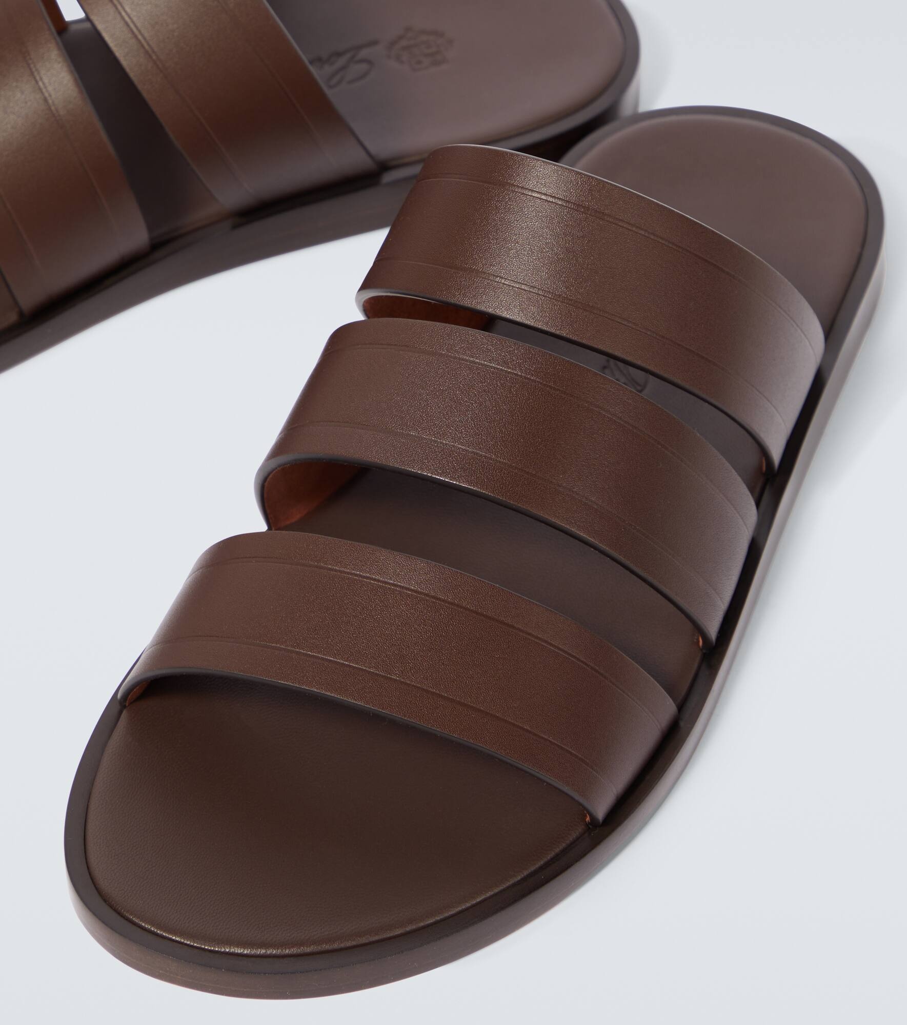 Naha leather slides - 3