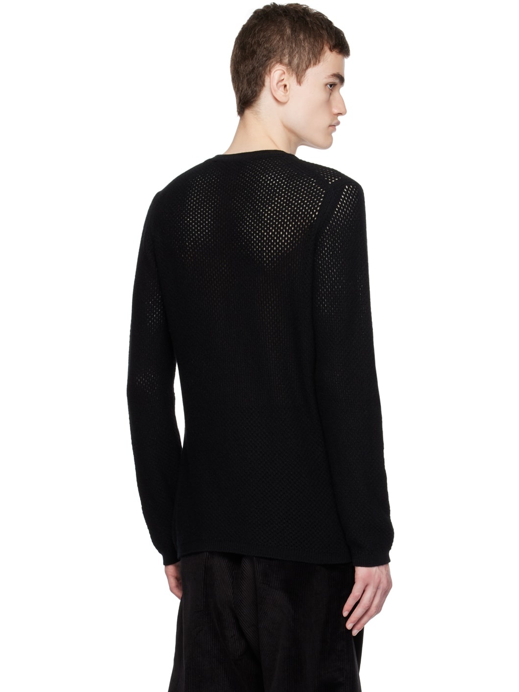 Black Crewneck Sweater - 3