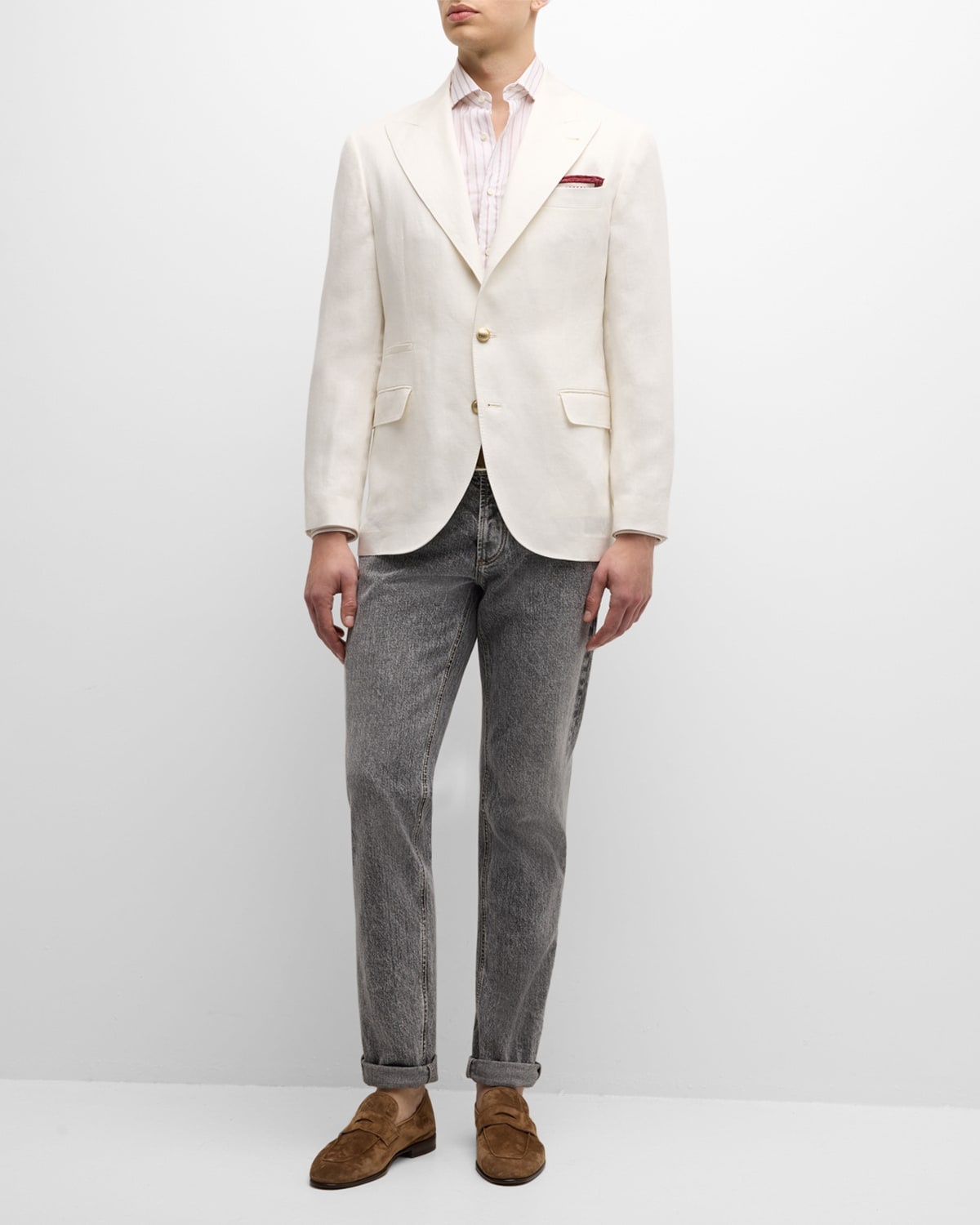 Men's Exclusive Linen Sport Jacket - 3