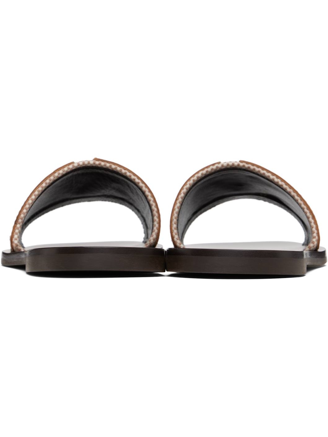 Off-White & Brown Viva Superstar Slide Sandals - 2