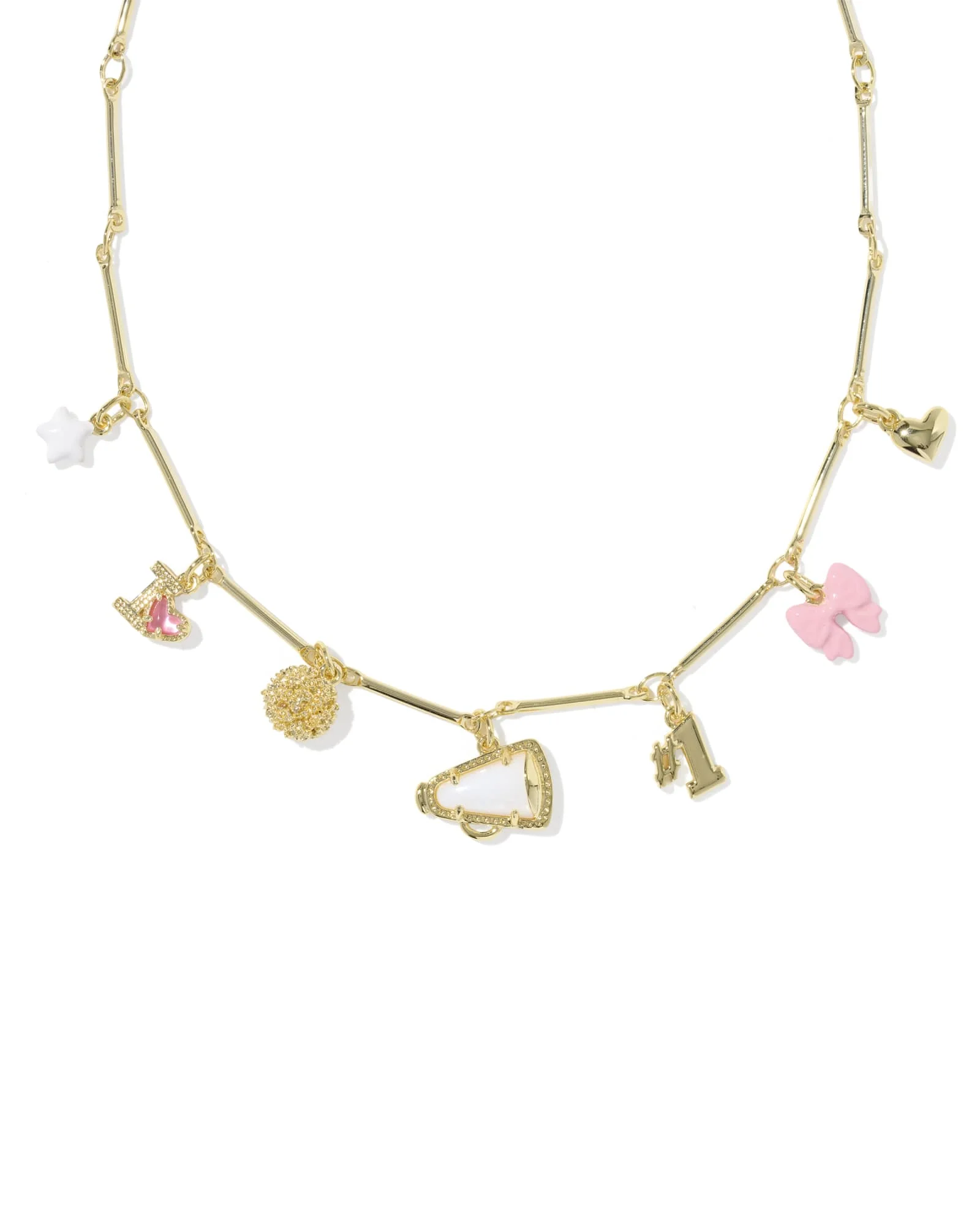 Cheer Gold Charm Necklace - 1