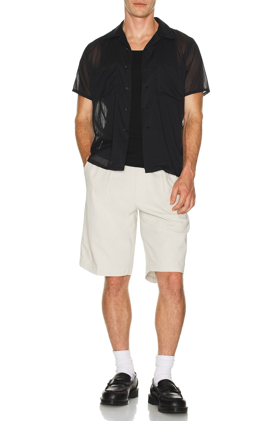 2 Pleats Shorts Twill Bio Washed - 4