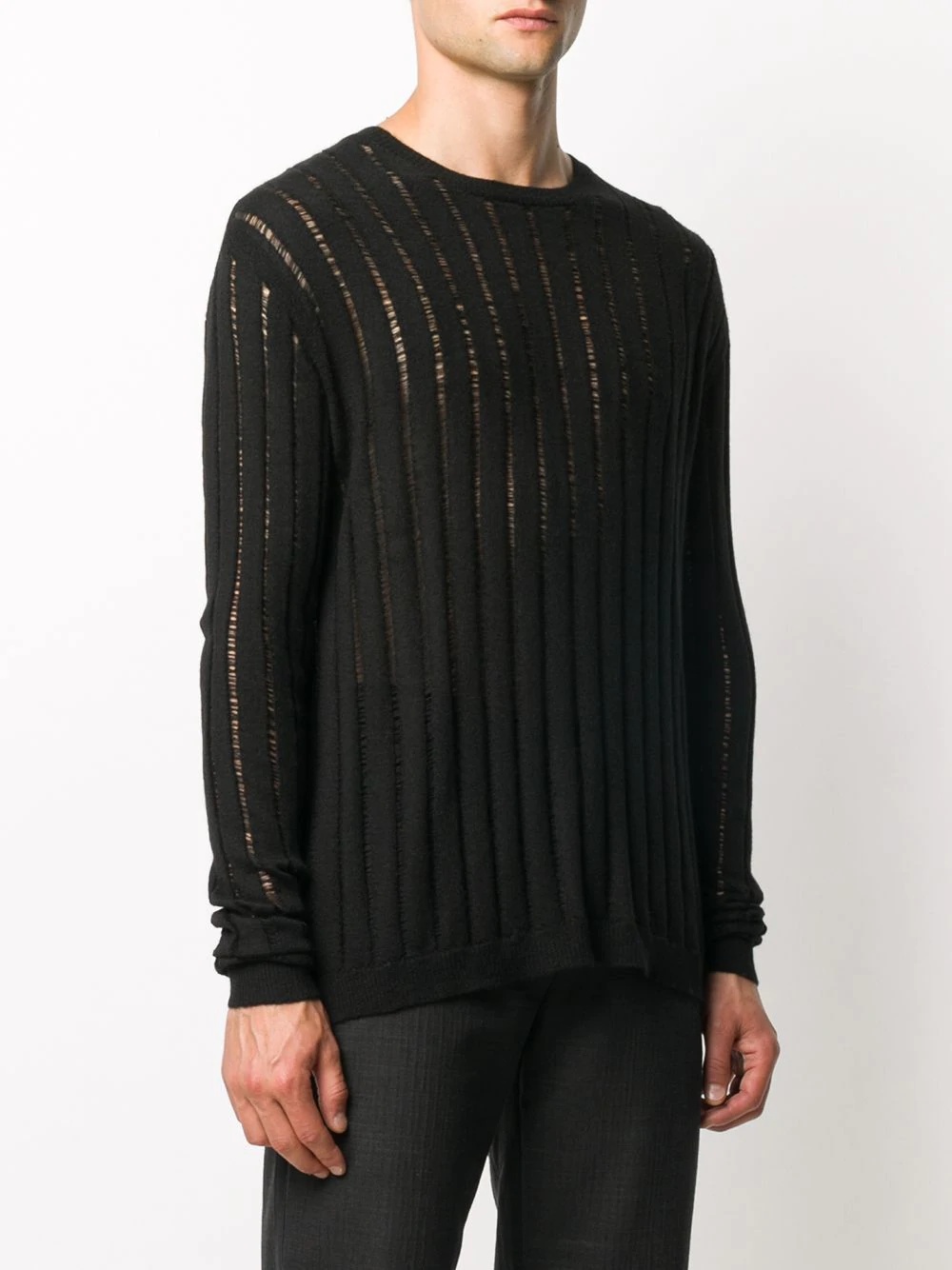 sheer-knit jumper - 3