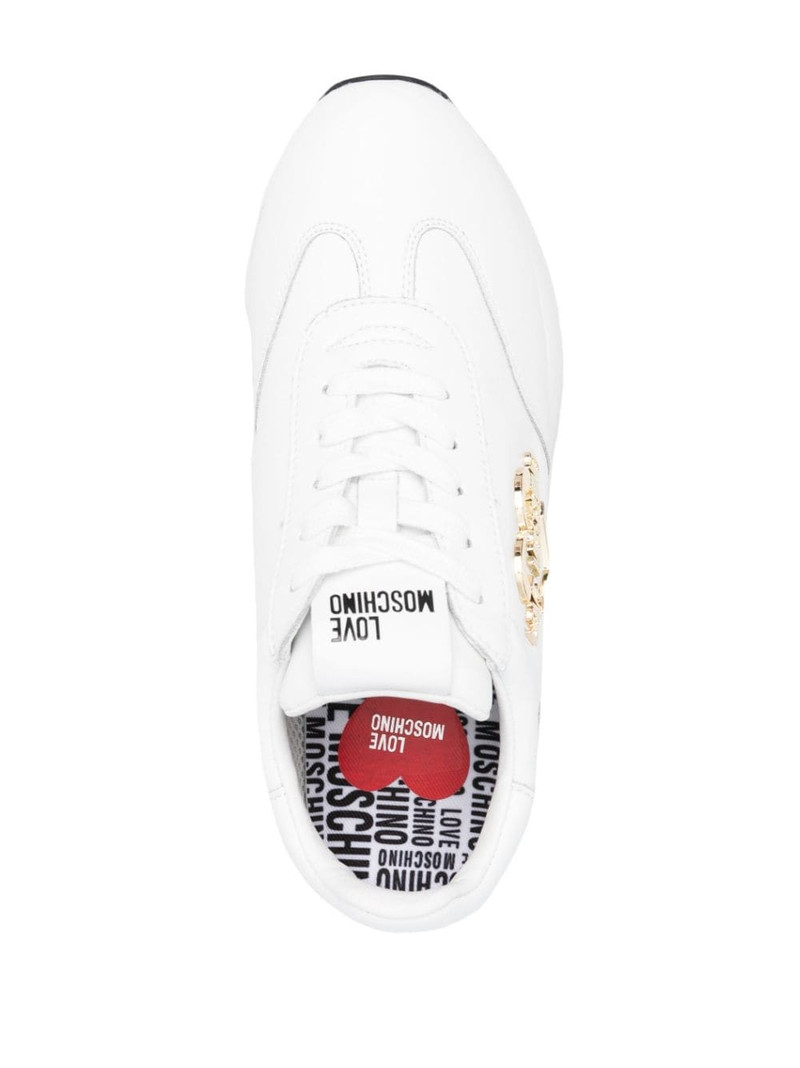logo-plaque low-top sneakers 4