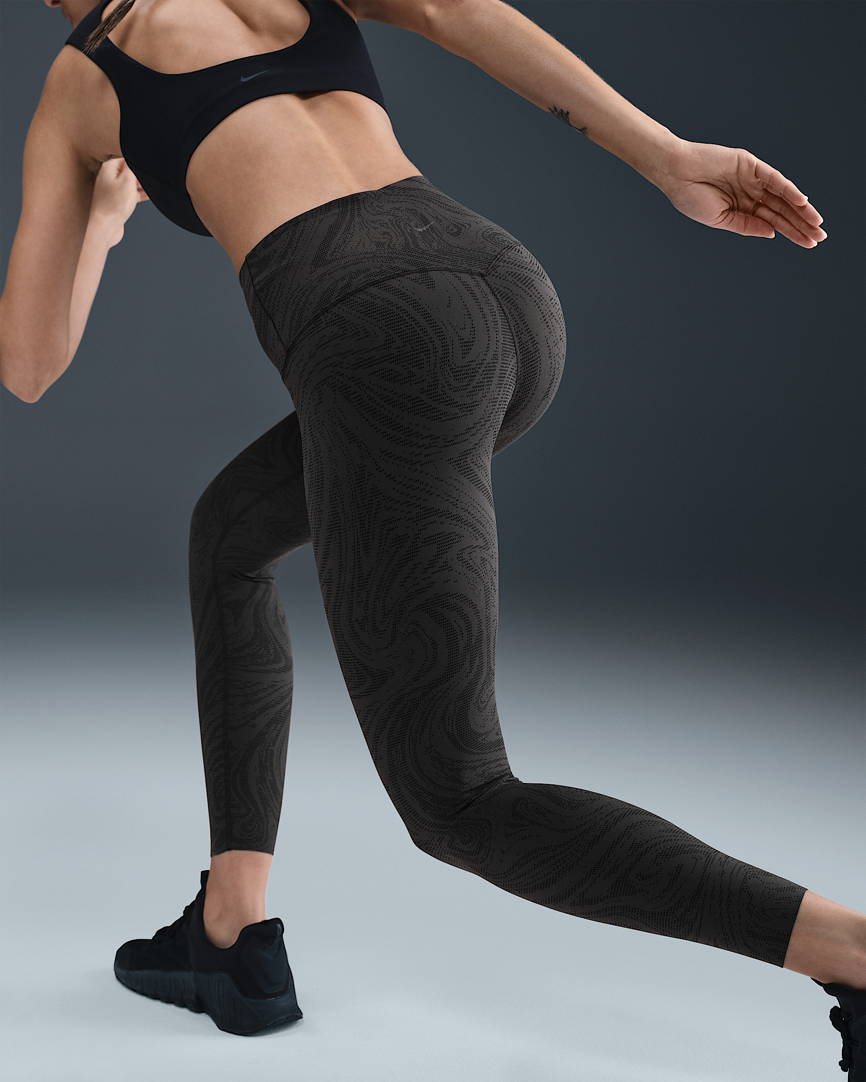 Nike Zenvy Women's Gentle-Support High-Waisted 7/8 Printed Leggings - 5