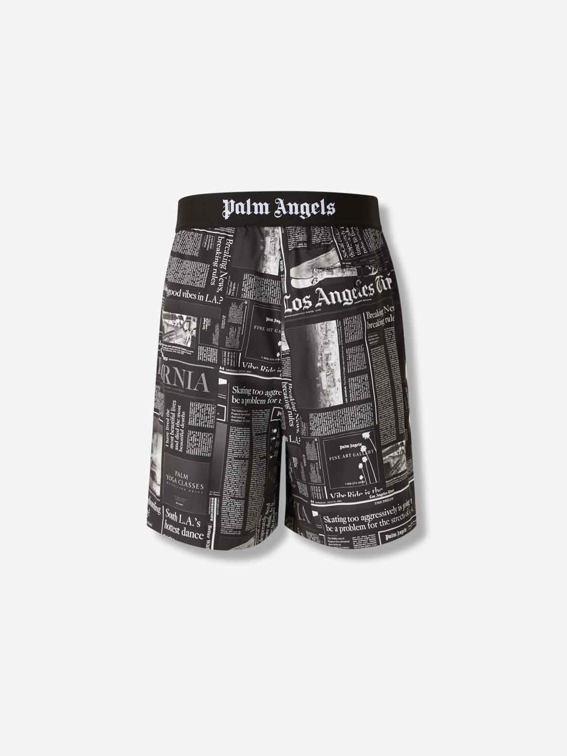 BERMUDAS ESTAMPADO PERIÓDICO - 3