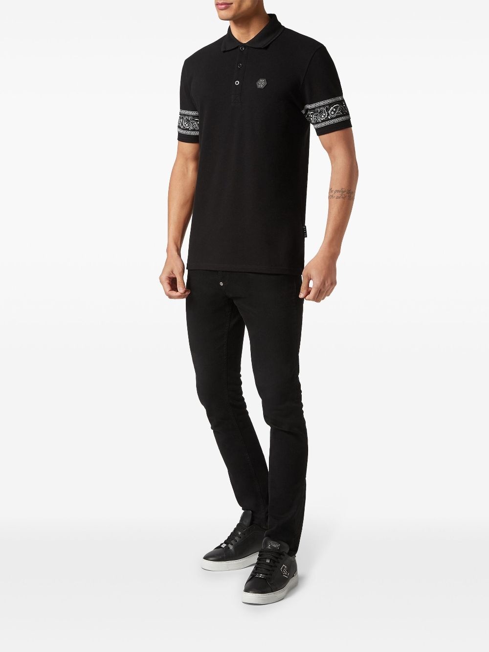 Paisley Gothic Plein polo shirt - 2