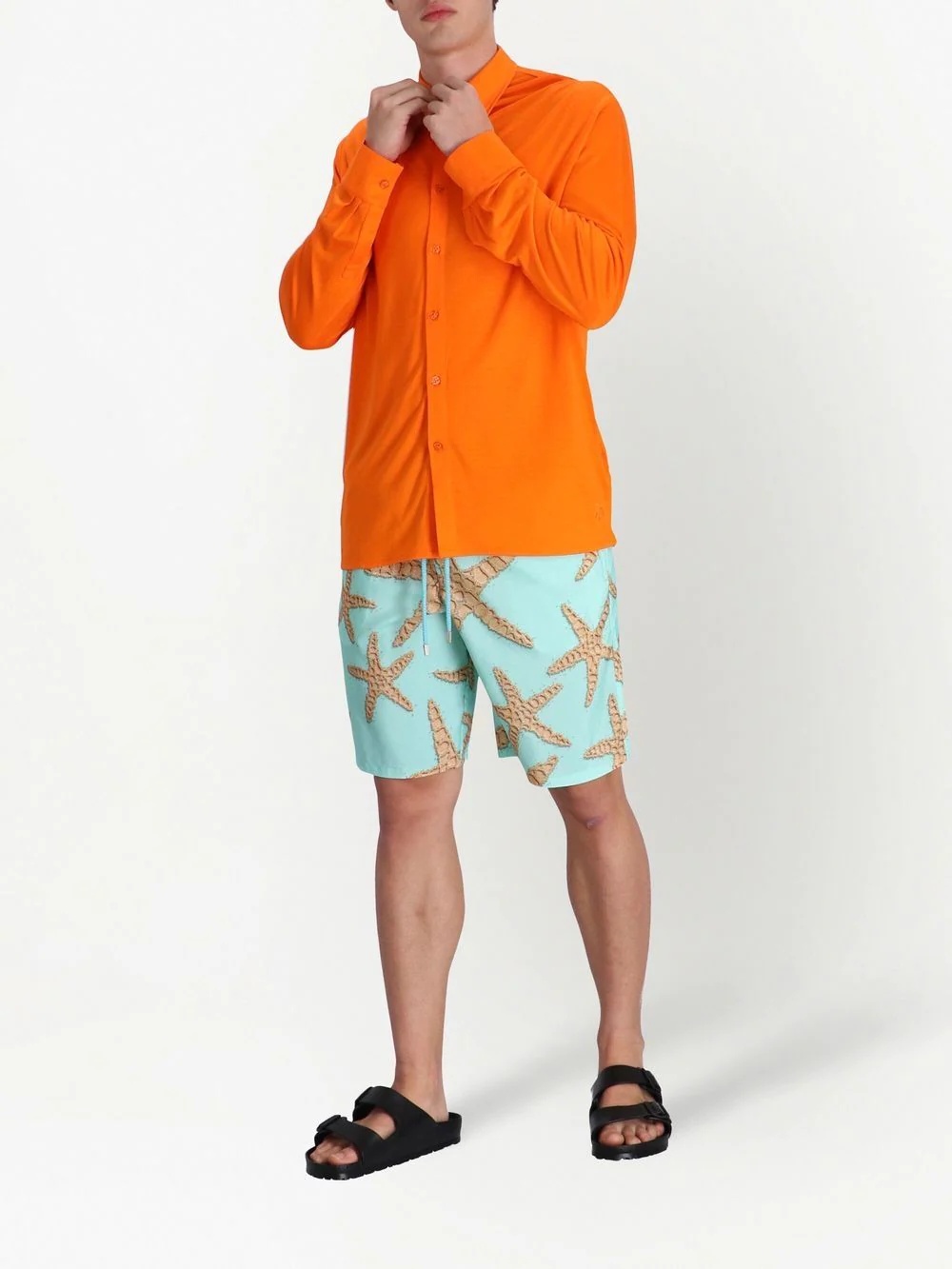 starfish-print swimming shorts - 2