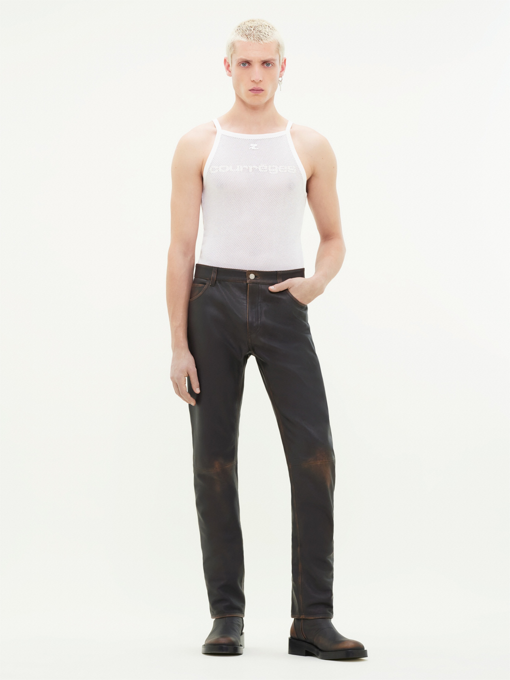 MESH PRINTED TANK TOP - 2