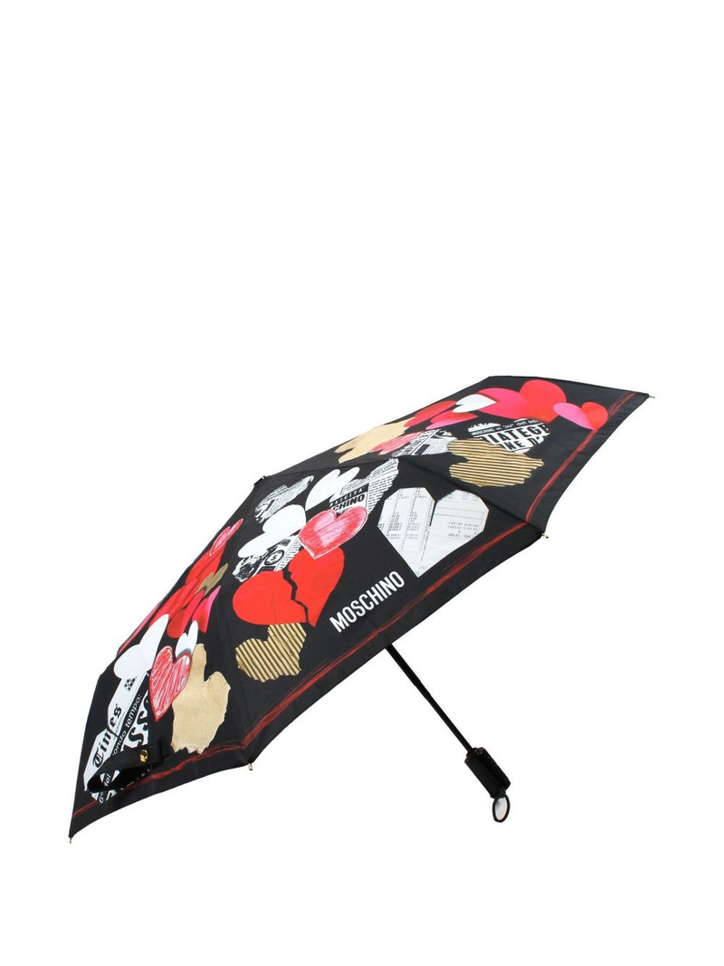Moschino HEART-PRINT UMBRELLA outlook