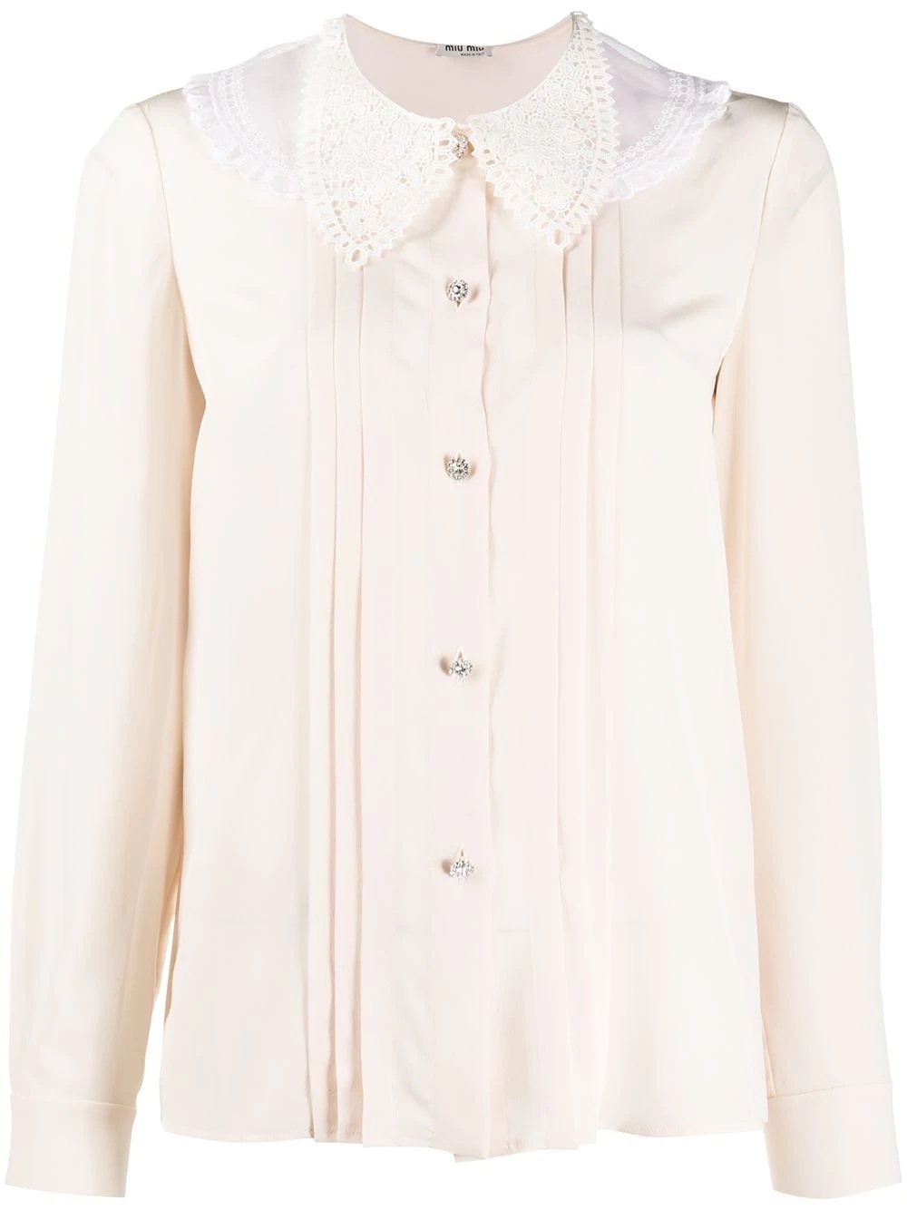 lace-collar blouse - 1