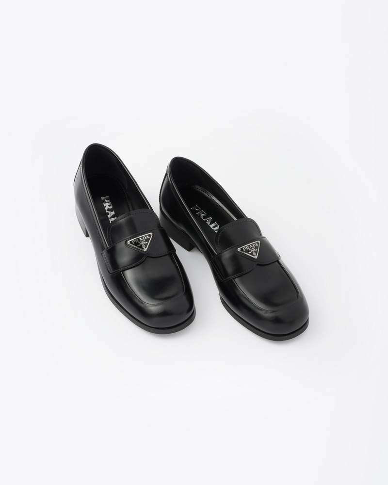 Brushed leather loafers 4