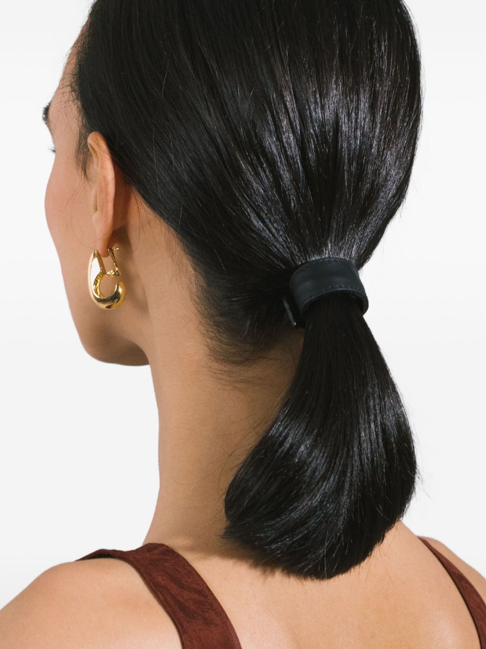mini leather hair accessories - 5