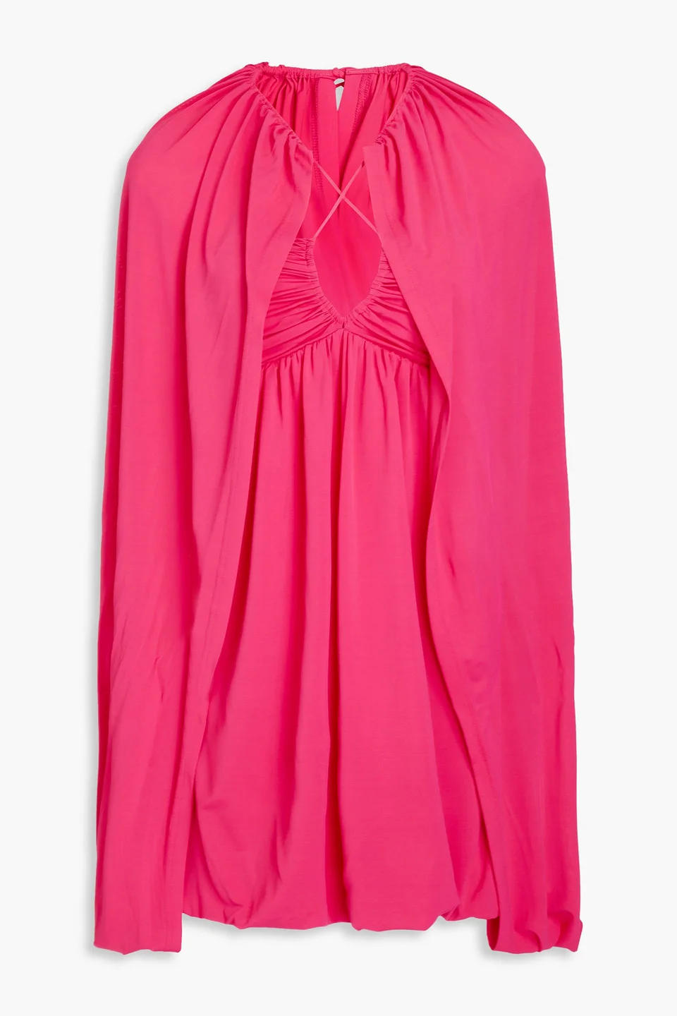 Sorina cape-effect jersey mini dress - 1