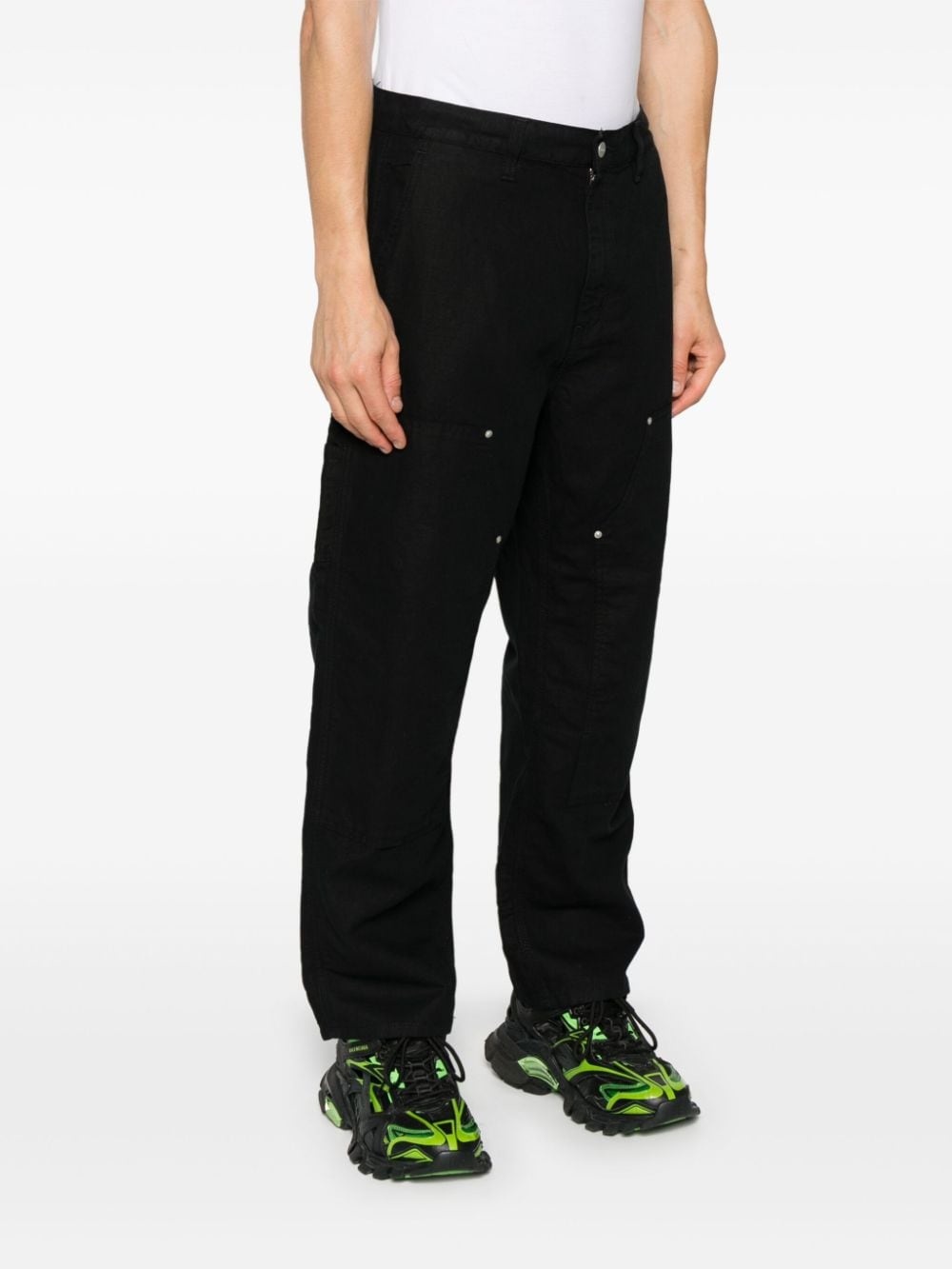 Walter Double-Knee tapered-leg trousers - 3
