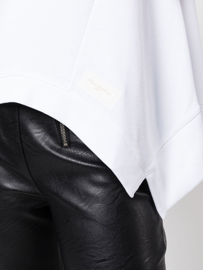 waterfall-hem T-shirt 5