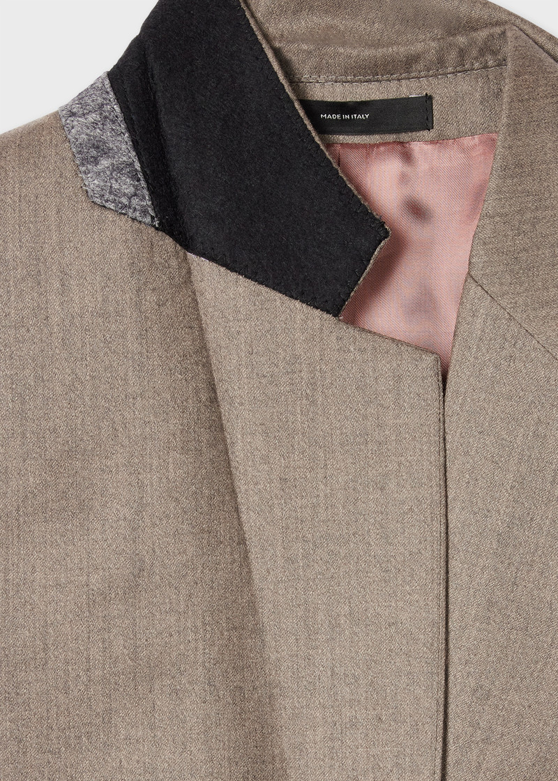 Women's Grey Wool-Cashmere Flannel Blazer 6