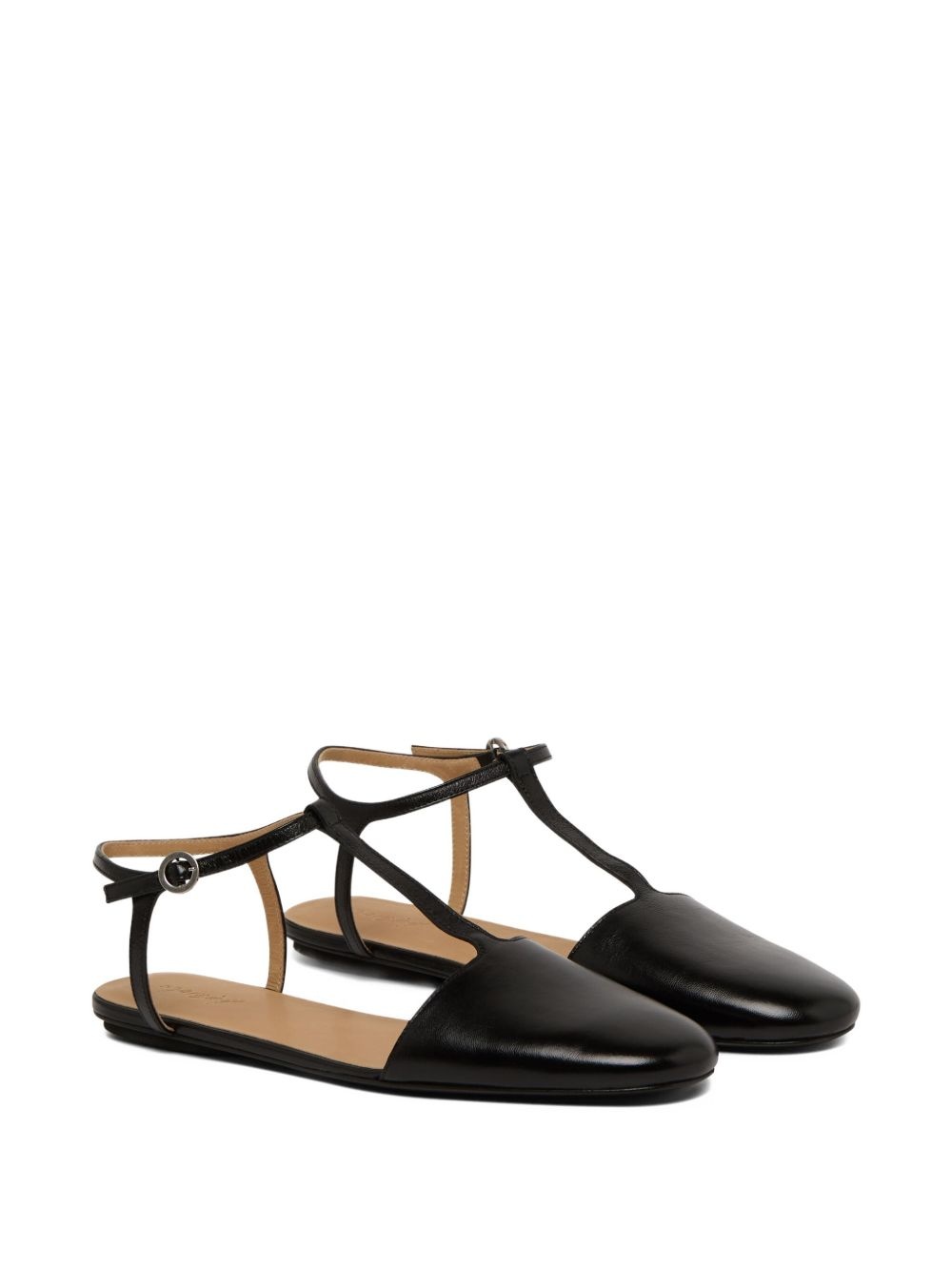 leather ballerina shoes - 2