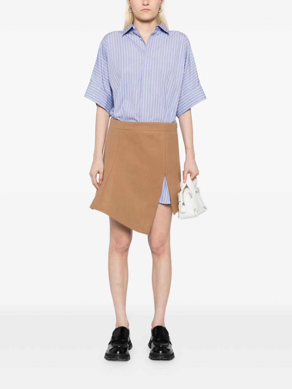 asymmetric shirtdress - 2