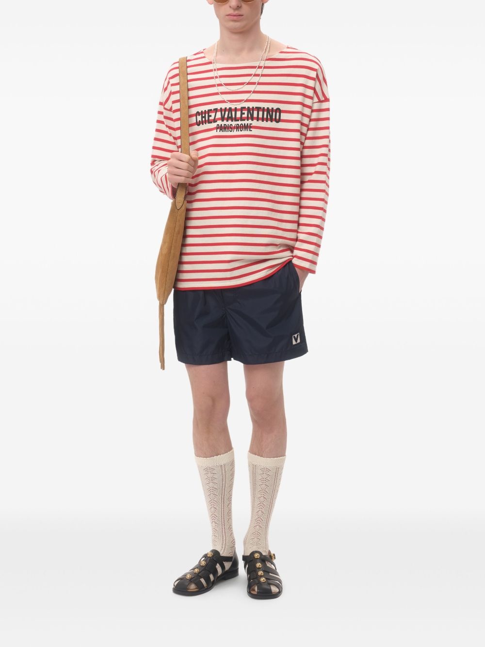 logo-patch swim shorts - 2