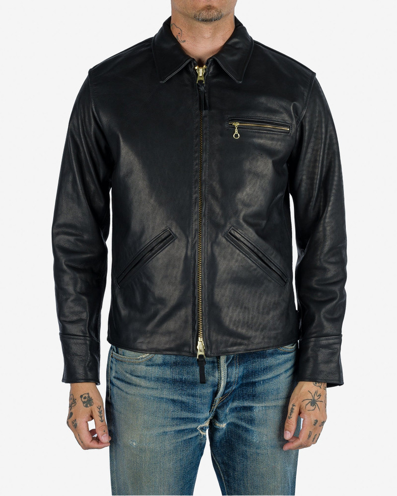 Iron Heart IHSB-SAV-BLK Iron Heart x Simmons Bilt Horsehide Savannah Jacket - Black outlook