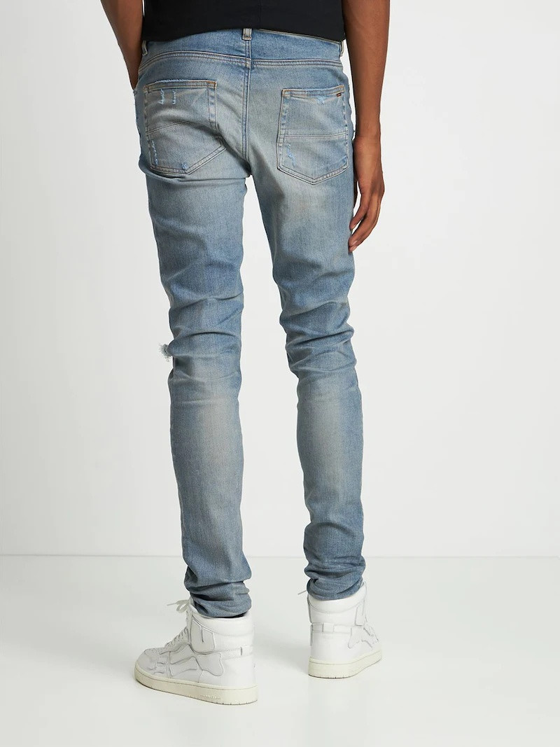15CM BROKEN TAPERED DENIM JEANS 3