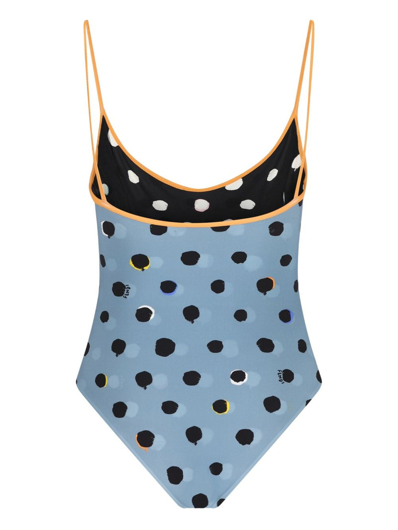FENDI polka-dot swimsuit outlook