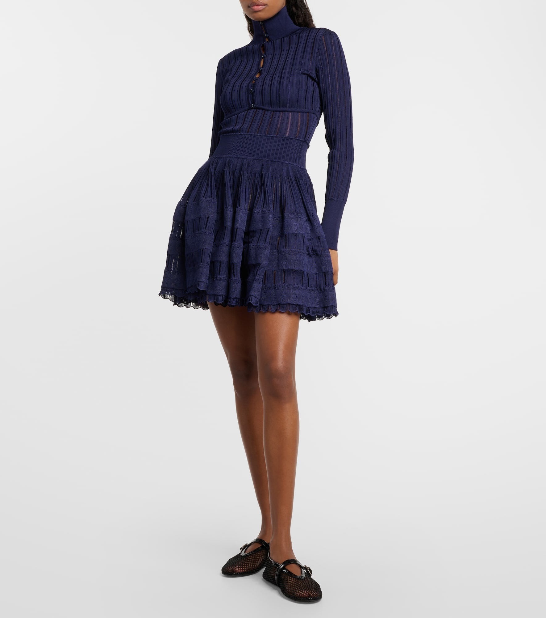 Crinoline cropped cardigan - 2