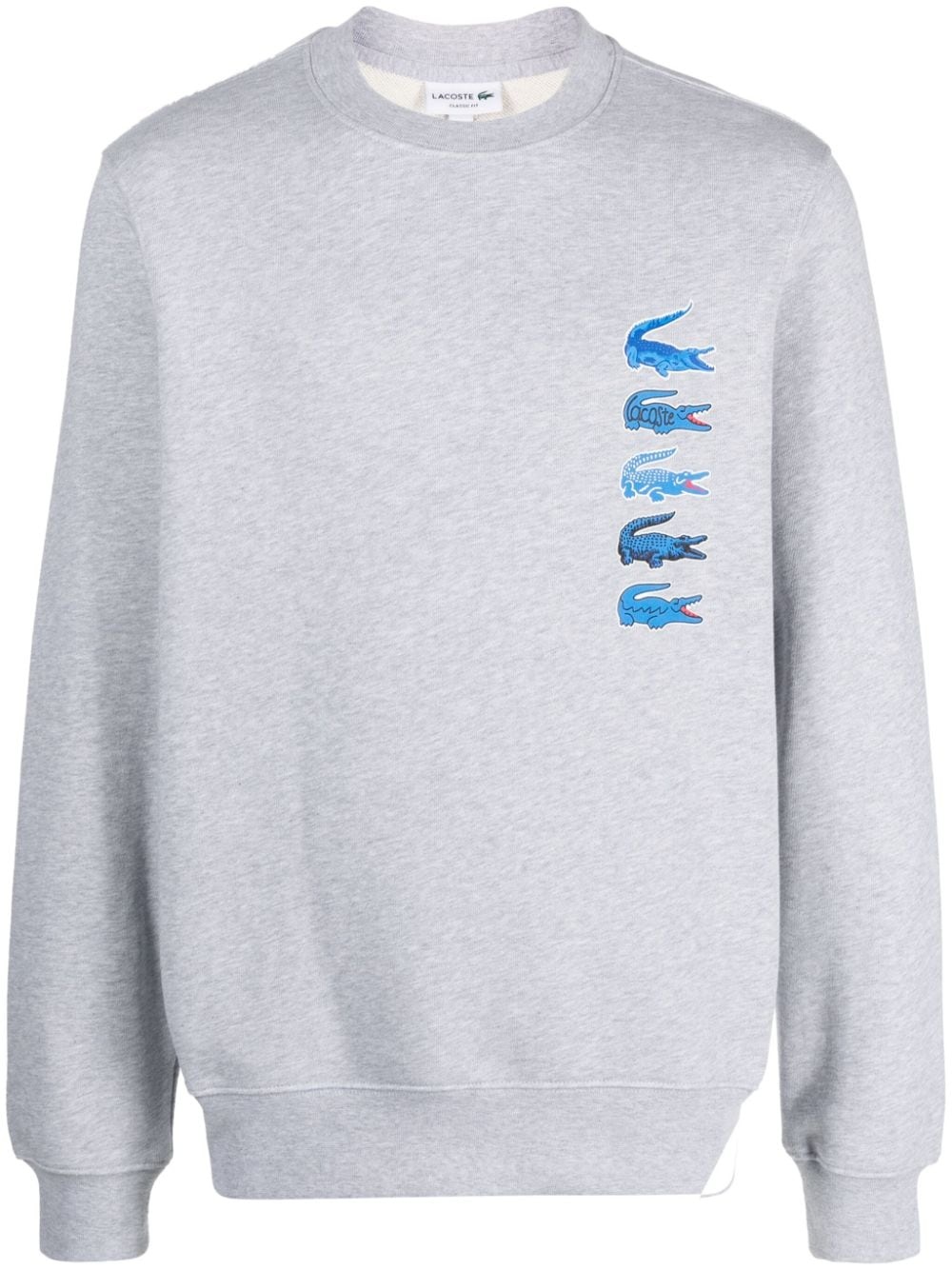 logo-print cotton sweatshirt - 1