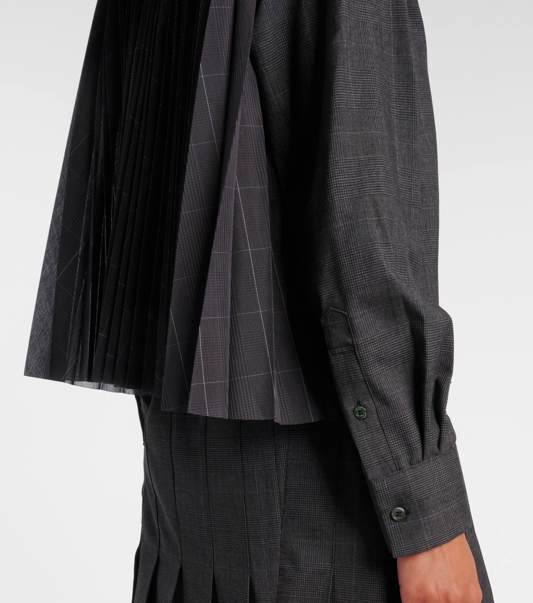 Prince of Wales check wool shirt - 5