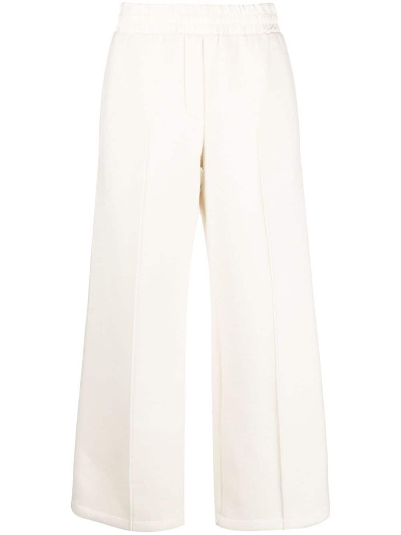 virgin-wool elasticated-waist trousers 1