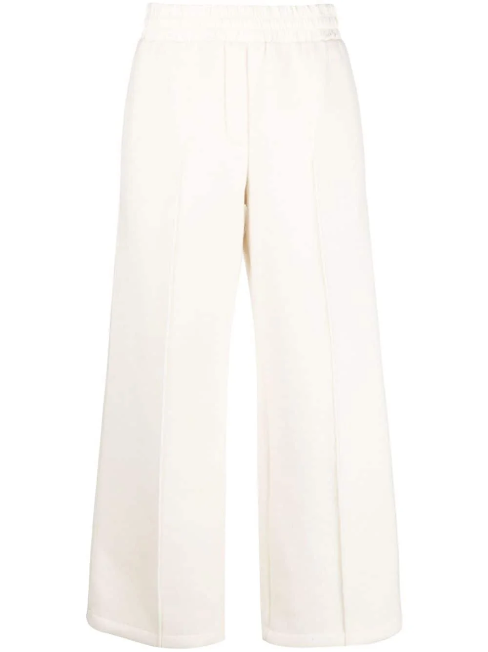 virgin-wool elasticated-waist trousers - 1