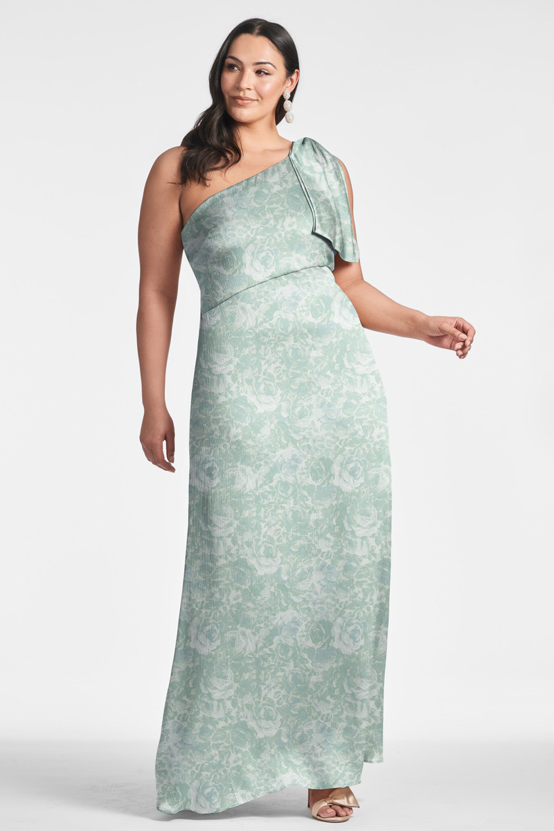 Chelsea Gown - Sage Painted Floral 5