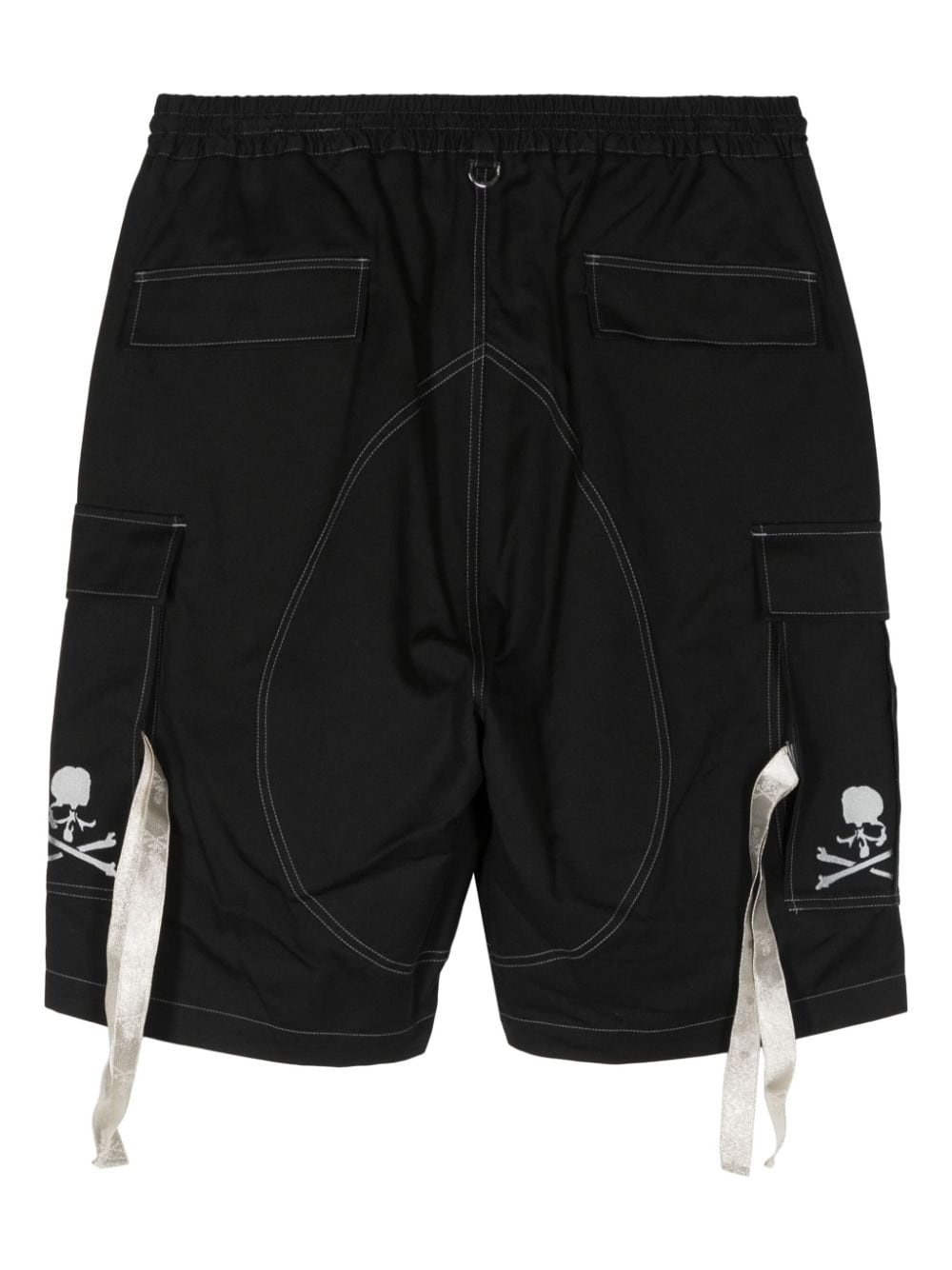 skull-print cargo shorts - 2