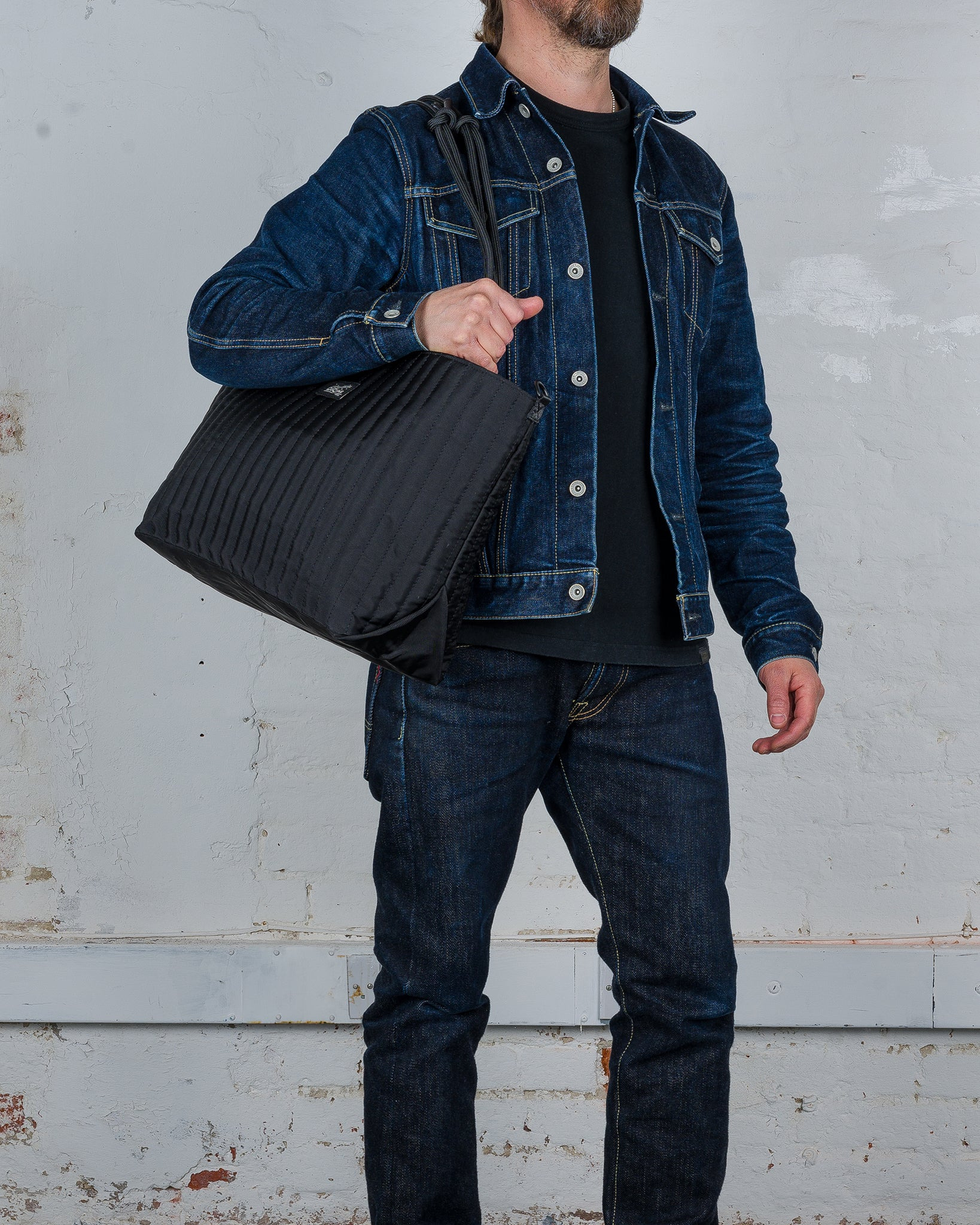 OGL-ORI-MILLIE-CARALL-BLK OGL Originale Tech Material Millie Carry-All Tote Bag - Black - 2