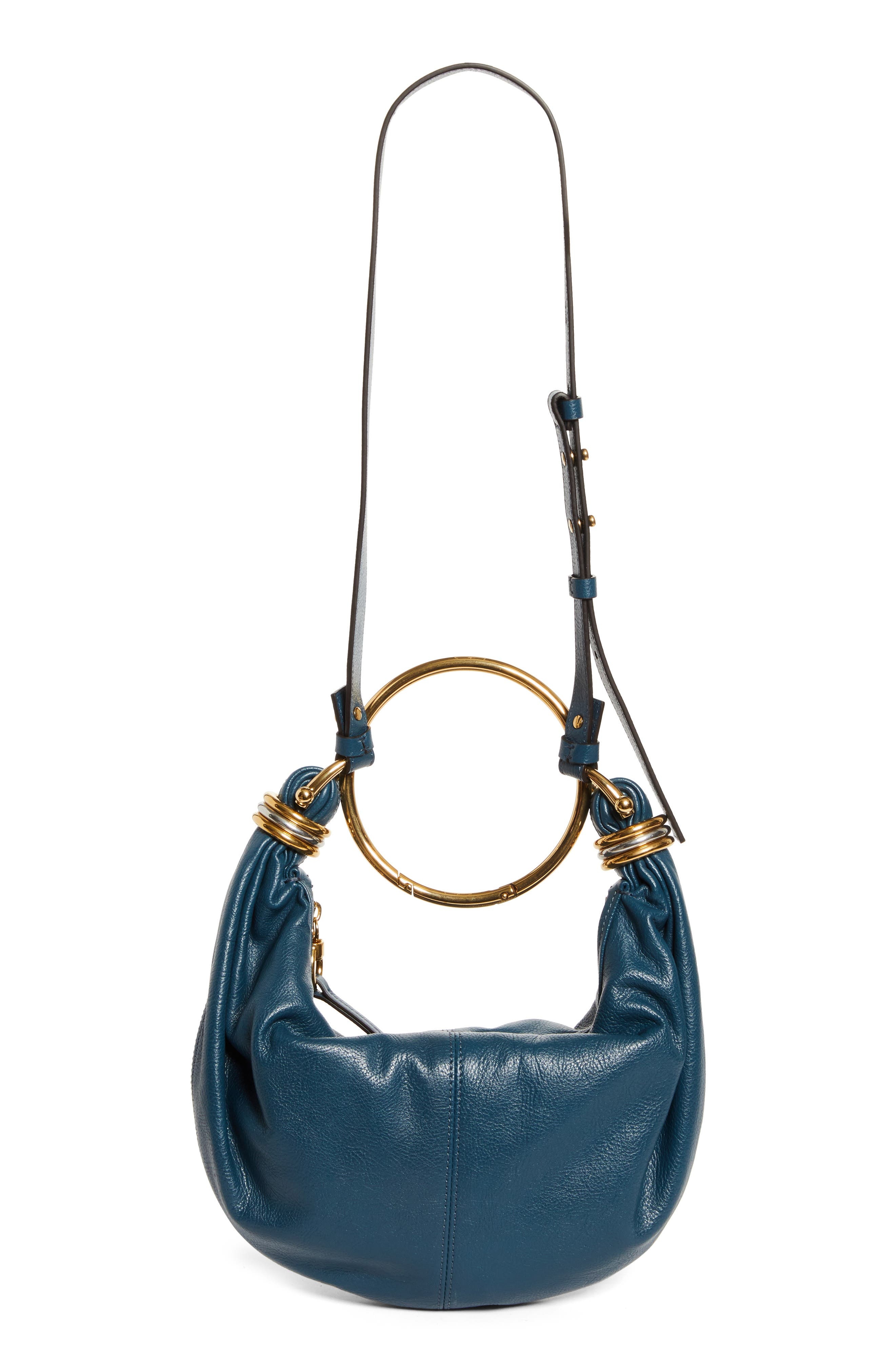 Chloé Small Bracelet Hobo Bag in Tapestry Blue at Nordstrom - 4