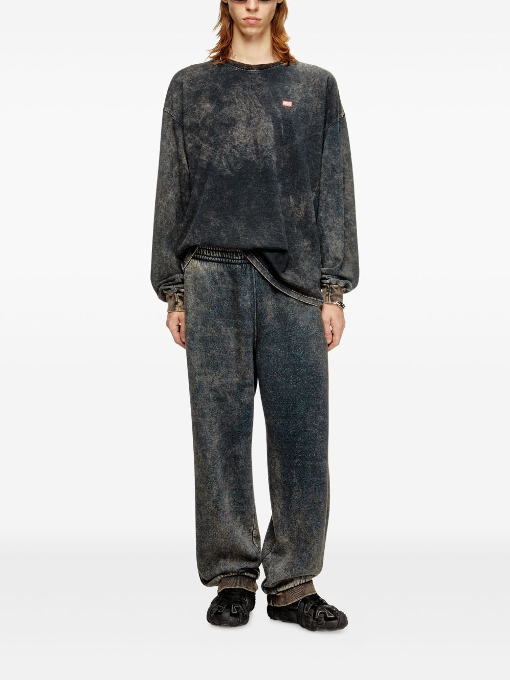 acid-wash long-sleeve T-shirt - 2