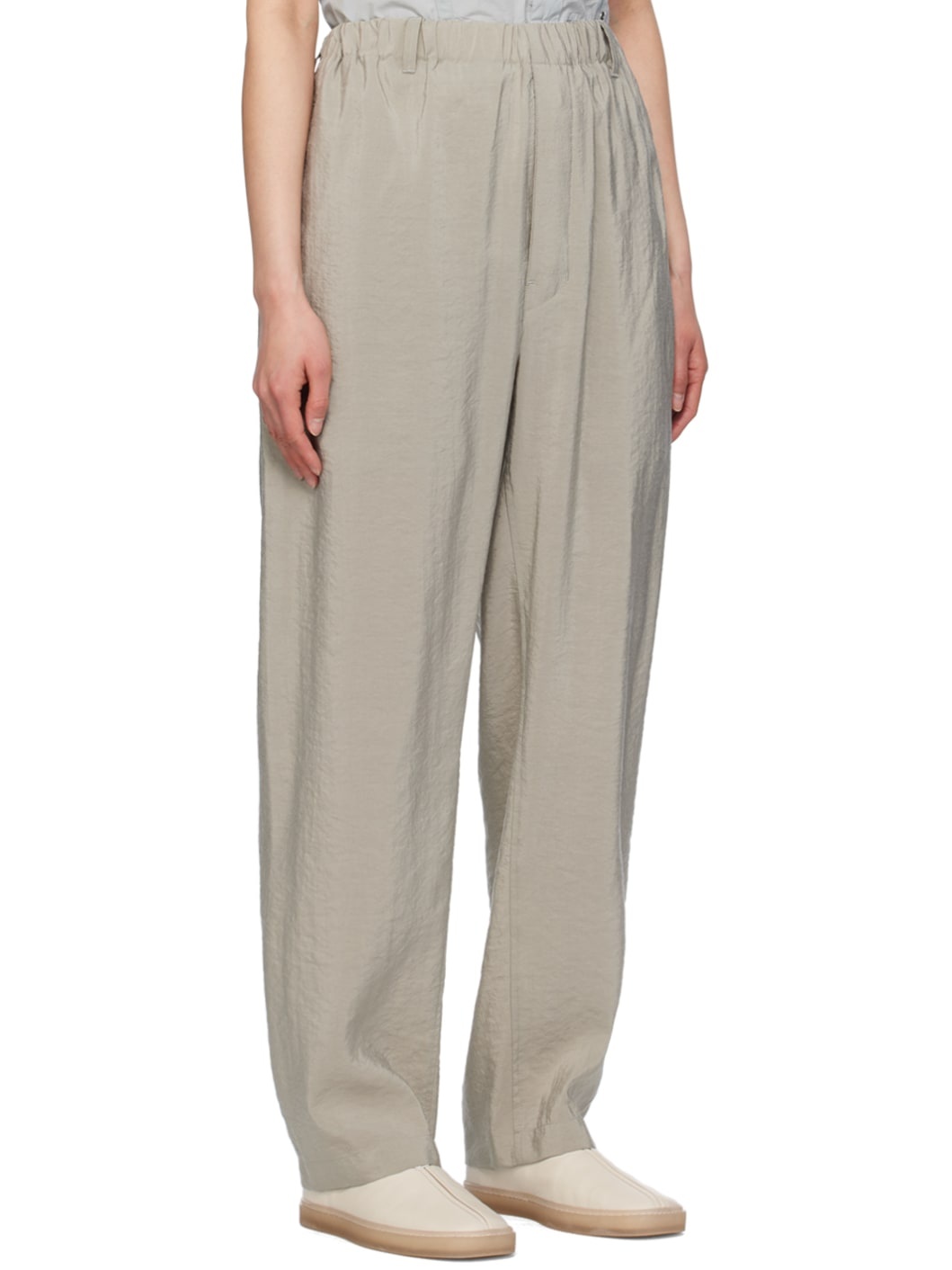 Gray Relaxed Trousers - 2