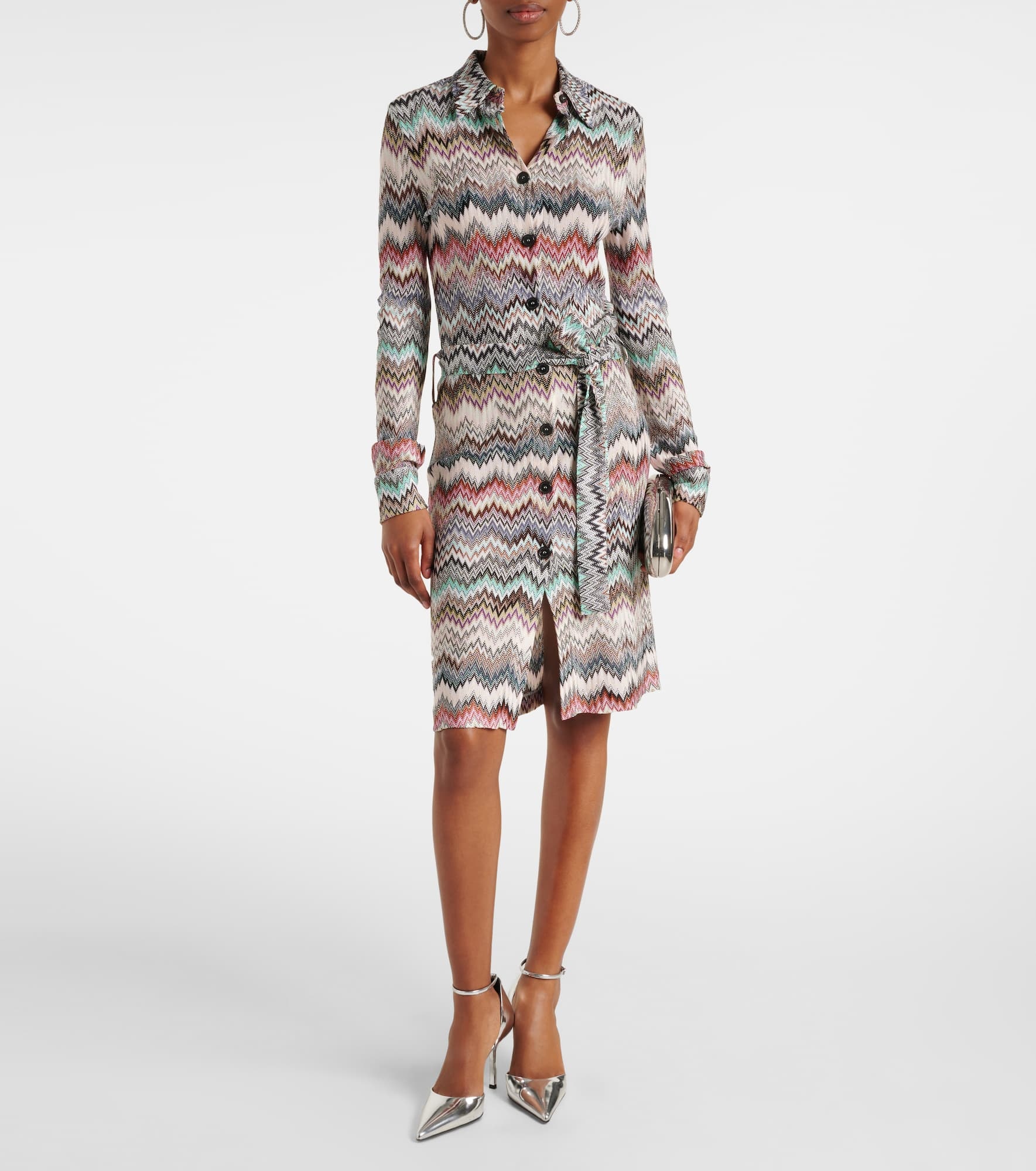 Zigzag shirt dress - 2