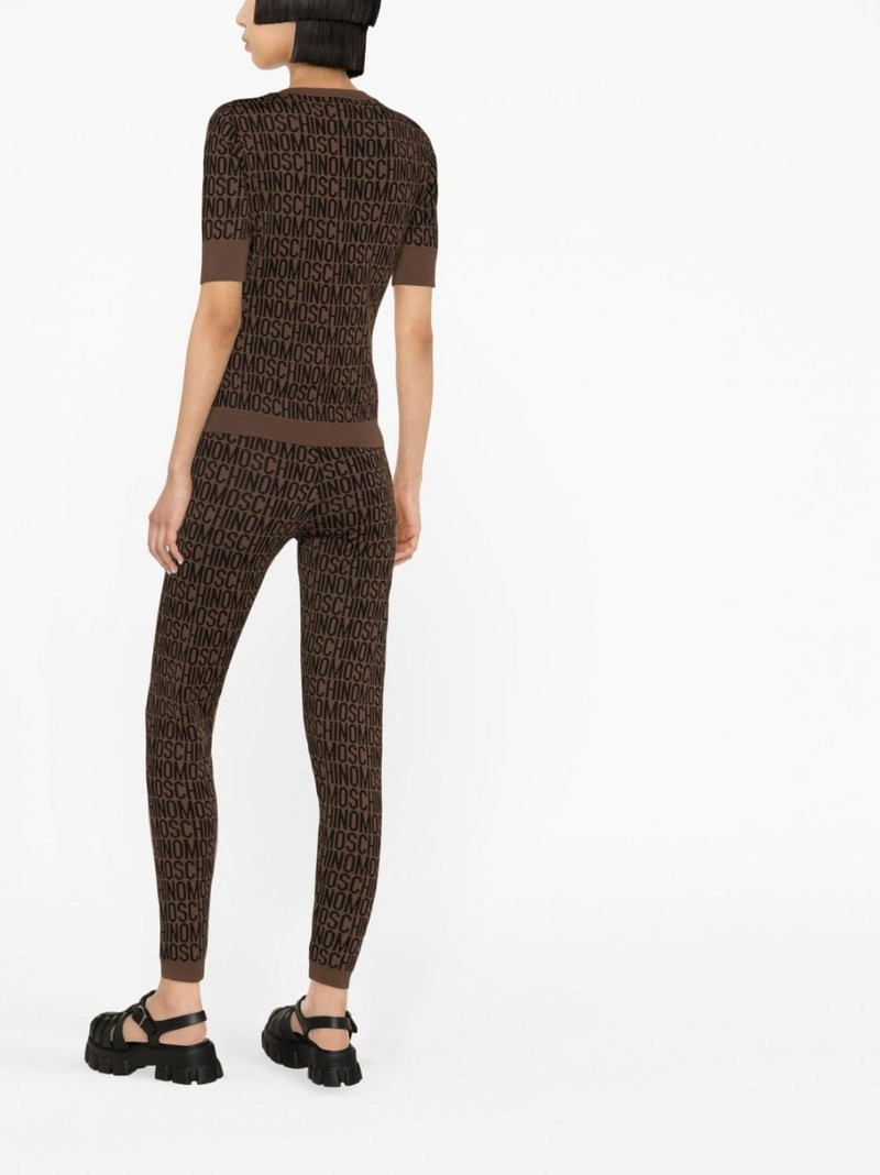 logo-jacquard leggings 3