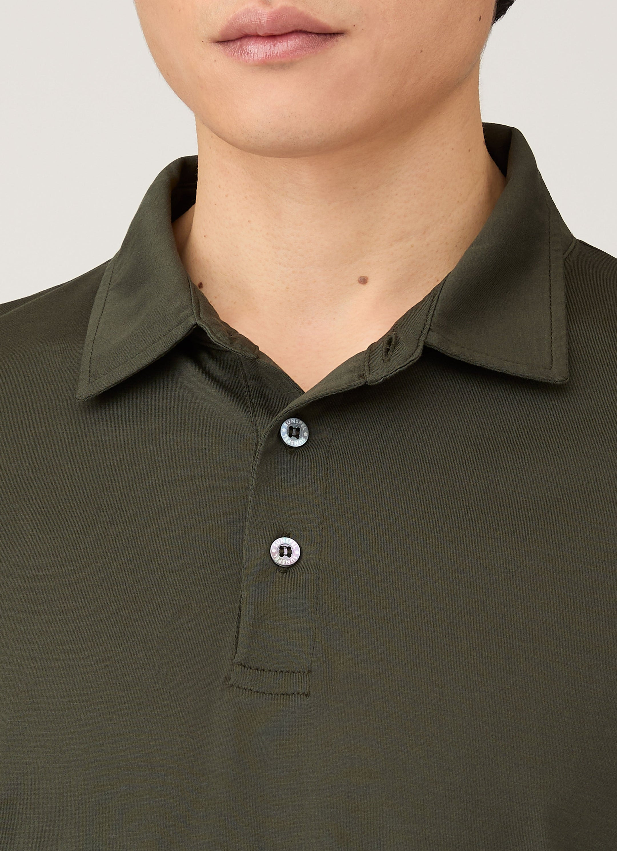 Long Sleeve Classic Jersey Polo Shirt - 6