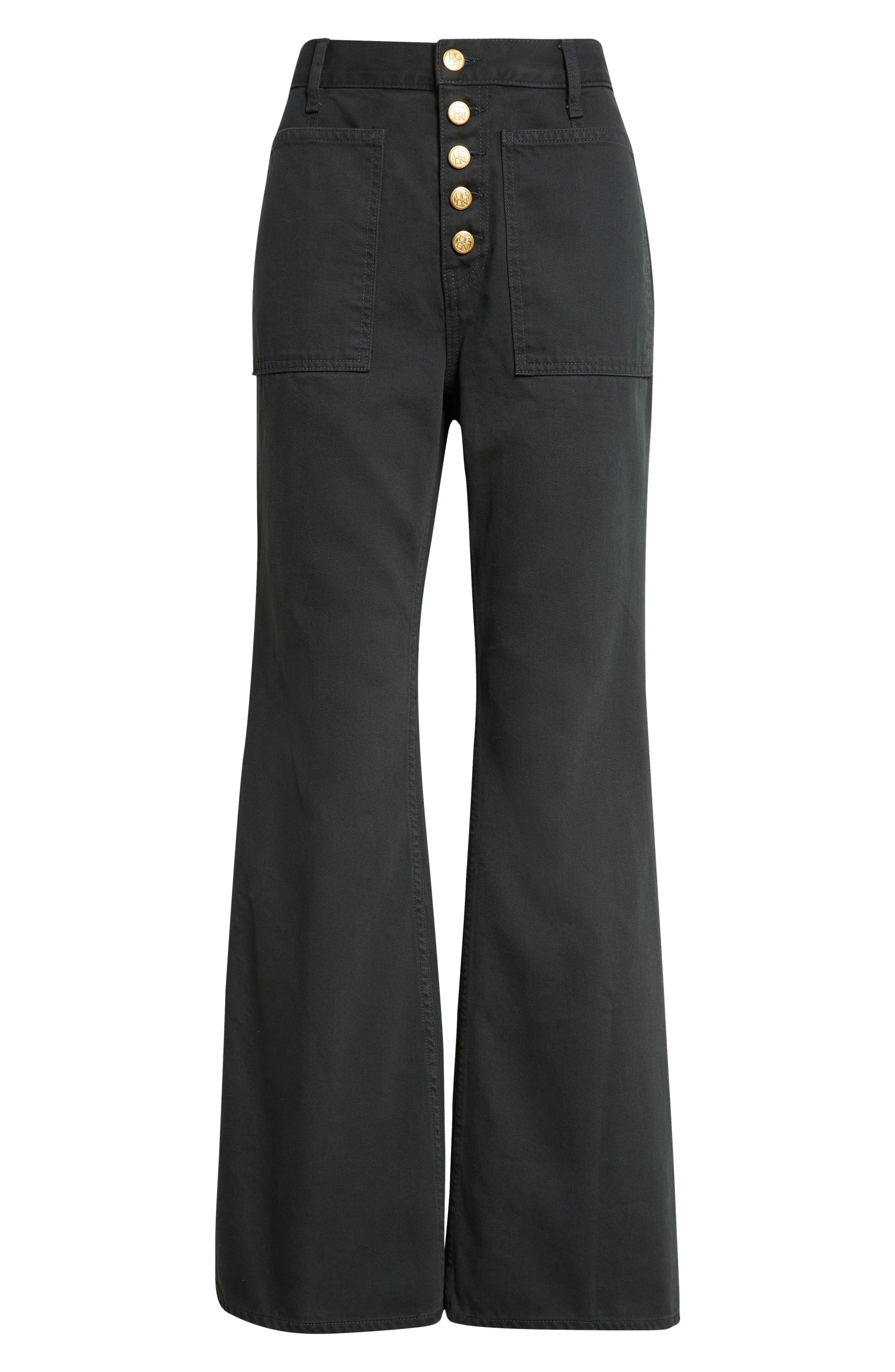 Ulla Johnson The Lou High Waist Flare Jeans in Hunter at Nordstrom - 6